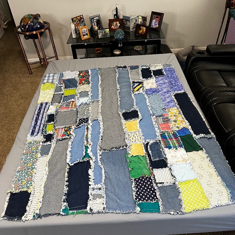 New Handmade Rag Quilt